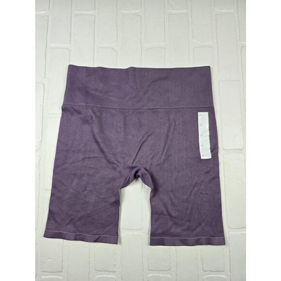Wild Fable Dark Mauve Ribbed Bike Shorts 2X - Picture 2 of 3